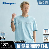 立体刺绣美式 新款 圆领潮牌 t恤男夏季 Champion冠军纯棉情侣短袖