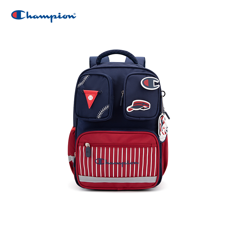 【防泼水】Champion冠军儿童26复古学院男女学生双肩背书包