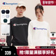 Champion冠军圆领加绒卫衣男2025冬季 情侣 款 新款 草写LOGO印花经典