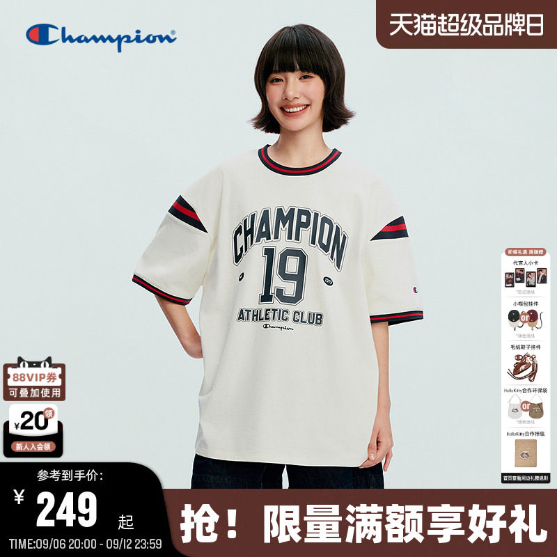 Champion球衣风情侣款短袖T恤图片