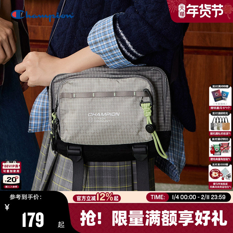 Champion冠军单肩包2026春季新款漫野小方包男女情侣潮流
