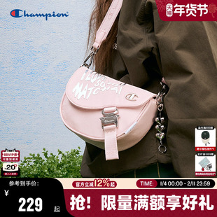 情人节系列Champion冠军2025年春季新款单肩包马鞍包女情侣斜挎包
