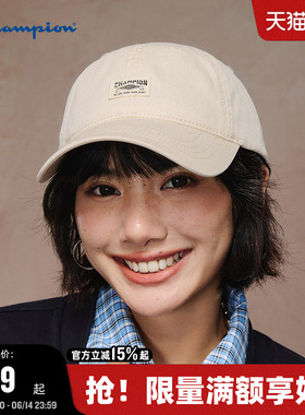 丁禹兮同款Champion冠军鸭舌帽2026夏季新款女棒球帽男红色运动帽