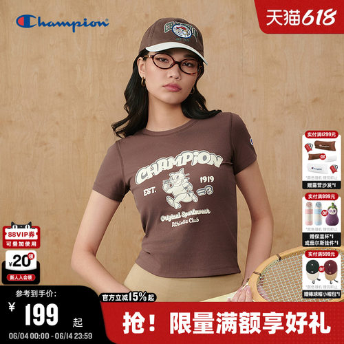 Champion冠军美式复古女款短袖
