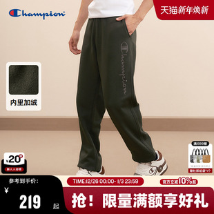 加绒运动裤 新款 刺绣保暖长裤 休闲裤 Champion冠军卫裤 冬季 男秋季