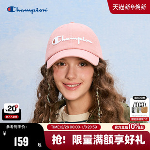 Champion冠军棒球帽2025年秋冬新款 男女情侣休闲潮流红色鸭舌帽子