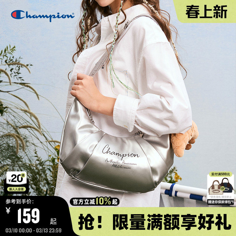 Champion冠军25秋冬新款单肩包男女情侣休闲斜挎包潮流休闲可颂包
