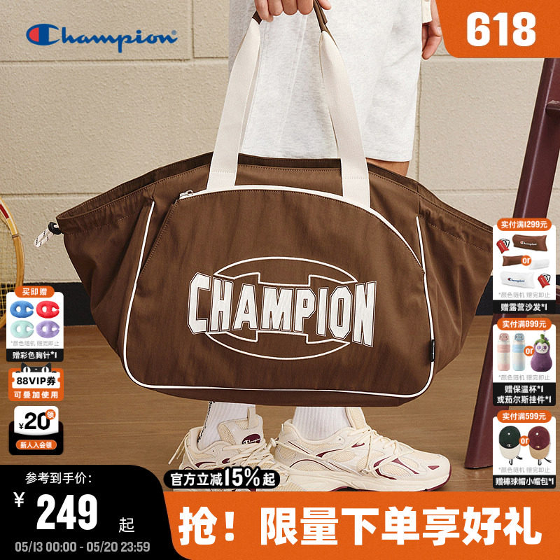Champion冠军托特包2026夏季新款女轻量旅行单肩包男大容量健身包