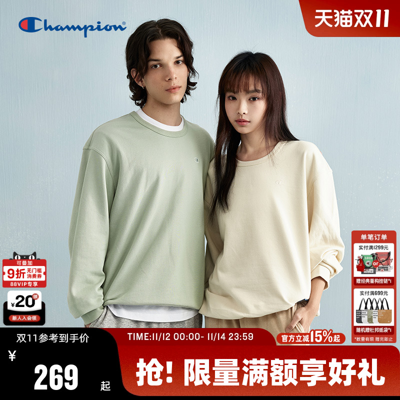 Champion冠军圆领卫衣男