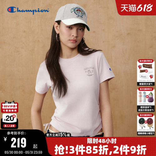 Champion趣味印花女款短袖T恤