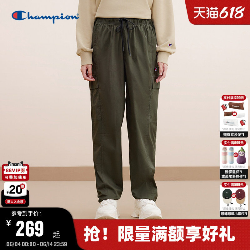 Champion冠军工装裤男春秋新款休闲裤美式复古小脚直筒裤潮牌