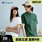复古情侣纯棉t恤潮圆领休闲潮上衣 美式 Champion冠军短袖 男25夏季