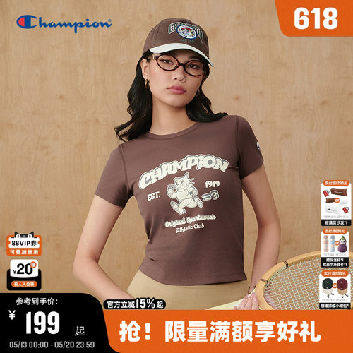 Champion冠军美式复古女款短袖