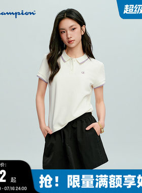 Champion休闲短袖POLO衫女款