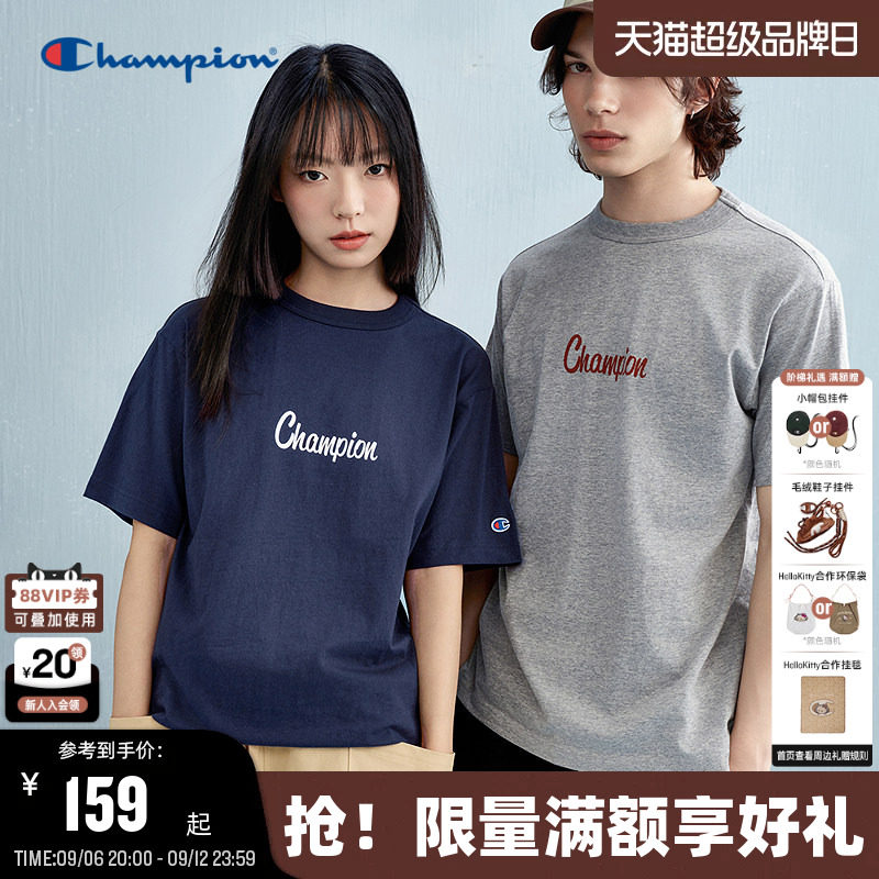 Champion冠军短袖男女同款图片