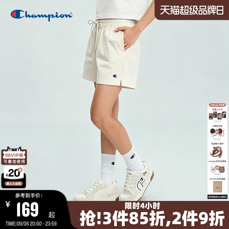 Champion纯棉运动风短裤女款图片