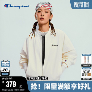 工装 卡其色美式 风拉链外套 新款 Champion冠军棒球领夹克女2026春季