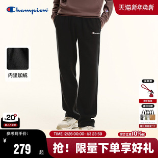 保暖女加绒冬美式 Champion冠军直筒卫裤 束脚长裤 新款 运动风 男秋季