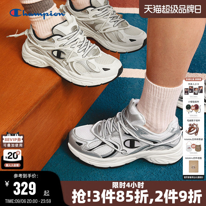 Champion冠军金属色运动鞋图片