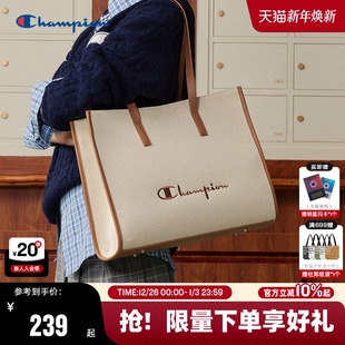 Champion冠军大容量托特包25秋冬新款 女通勤单肩包高级感手提包男