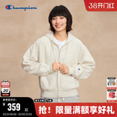 气少女风纯棉外套拉链开衫 小元 新款 Champion冠军连帽卫衣女25秋季