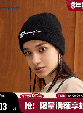 Champion冠军秋冬新款冠军针织帽男女情侣休闲通勤冷帽潮流时尚