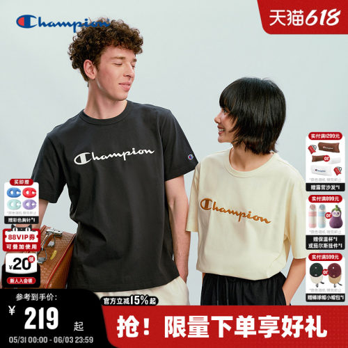 Champion纯棉短袖T恤潮