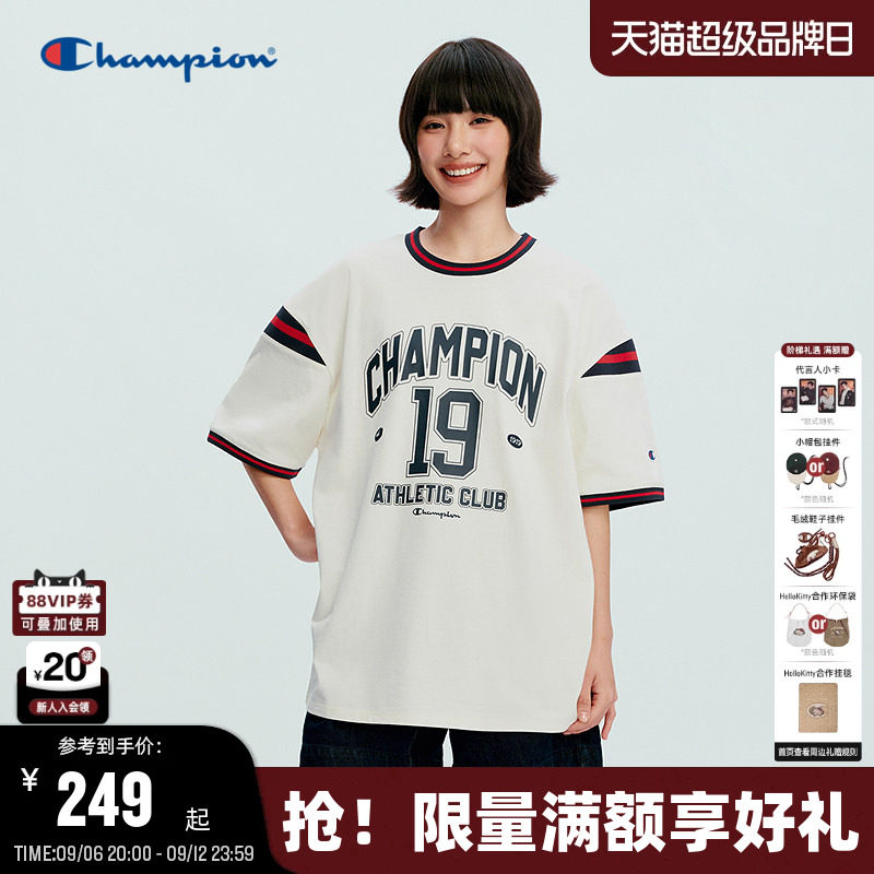Champion球衣风情侣款短袖T恤图片