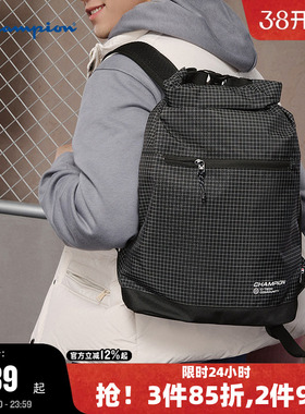 Champion冠军双肩包2026春季新款女漫野卷顶包男大容量休闲通勤包
