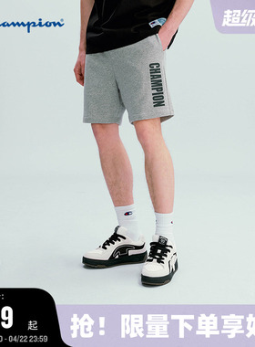 Champion冠军短裤男2026夏季新款黑色休闲直筒运动卫裤美式潮牌女