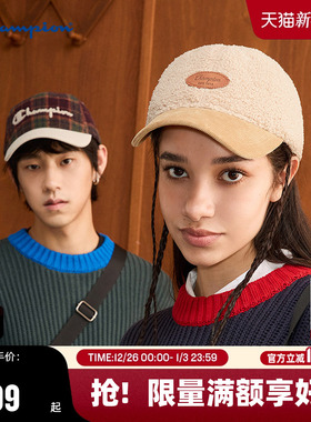 Champion冠军圣诞系列2024冬季拼色情侣棒球帽鸭舌帽男女情侣潮流