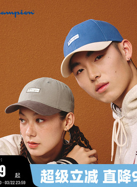champion冠军棒球帽2026年春季新款女男情侣休闲红色遮阳鸭舌帽子
