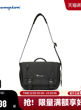 Champion冠军斜挎包2025秋冬新款通勤单肩包女邮差包男休闲电脑包