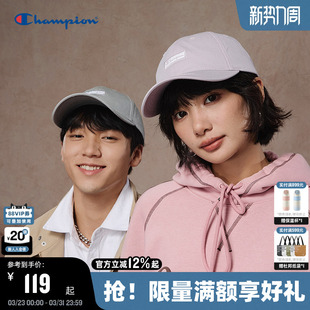 运动帽女休闲鸭舌帽男 红色潮流美式 Champion冠军棒球帽26春季 新款
