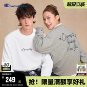 宽松圆领打底女潮牌校园冬 落肩袖 Champion冠军卫衣男2025秋季 新款