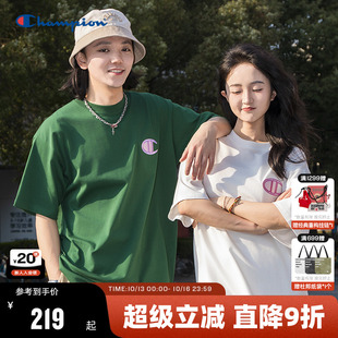 情侣刺绣大C纯棉夏季 新款 上衣休闲 T恤男2025夏季 Champion冠军短袖