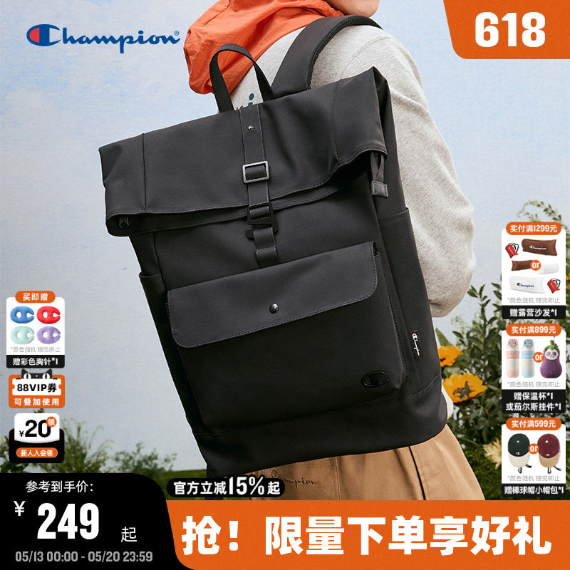 Champion冠军双肩包2025秋冬新款男休闲通勤电脑包女校园书包背包