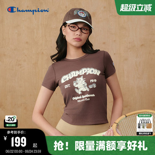 Champion冠军美式复古女款短袖