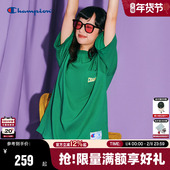 新款 Champion冠军短袖 T恤2025夏季 口袋刺绣变形印花情侣纯棉上衣