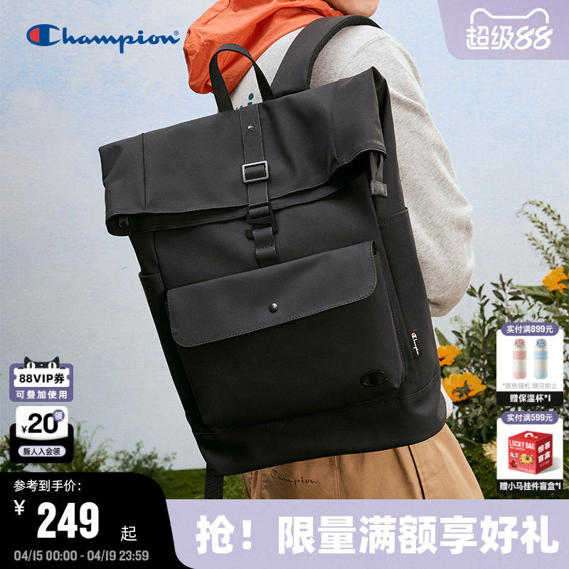 Champion冠军双肩包2025秋冬新款男休闲通勤电脑包女校园书包背包