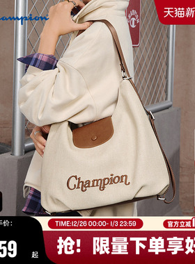 Champion冠军单肩包25秋冬新款女通勤腋下流浪包大容量休闲hobo包