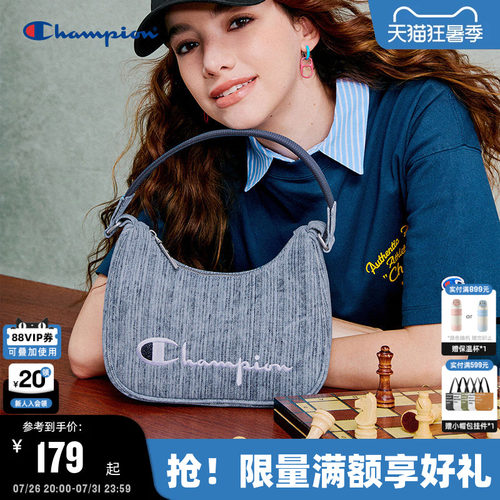 Champion冠军腋下包字母刺绣