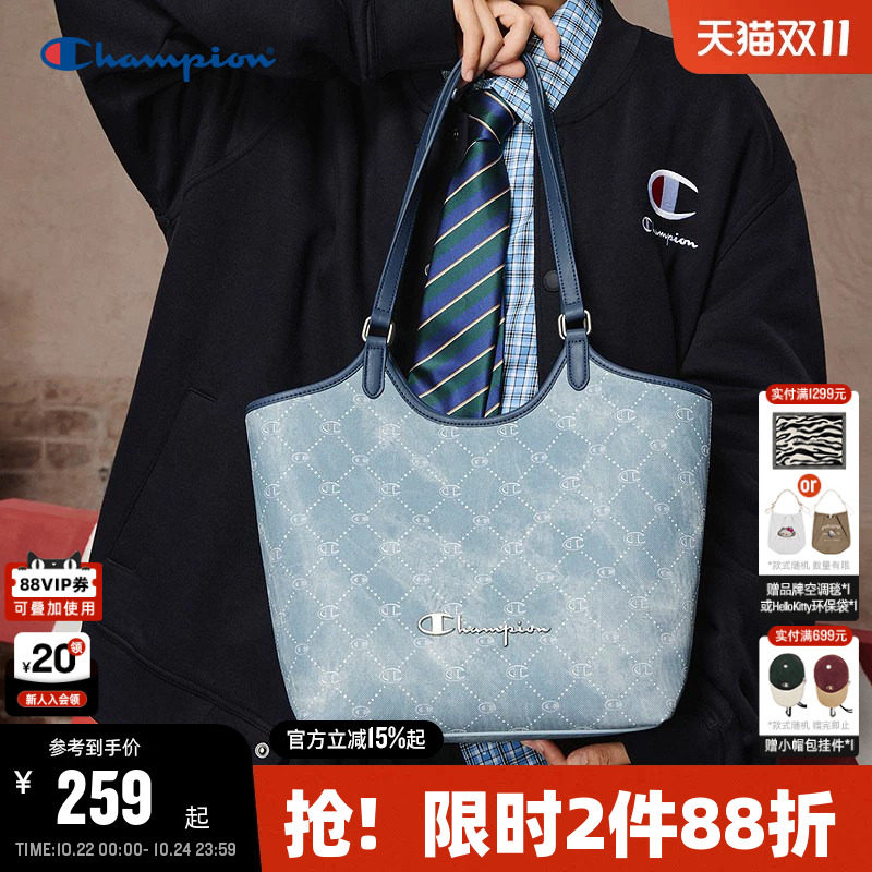 Champion冠军托特包26夏季新款女大容量手提包休闲通勤单肩包男