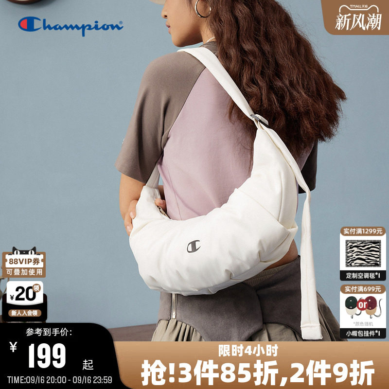 Champion冠军简约牛角腋下包										