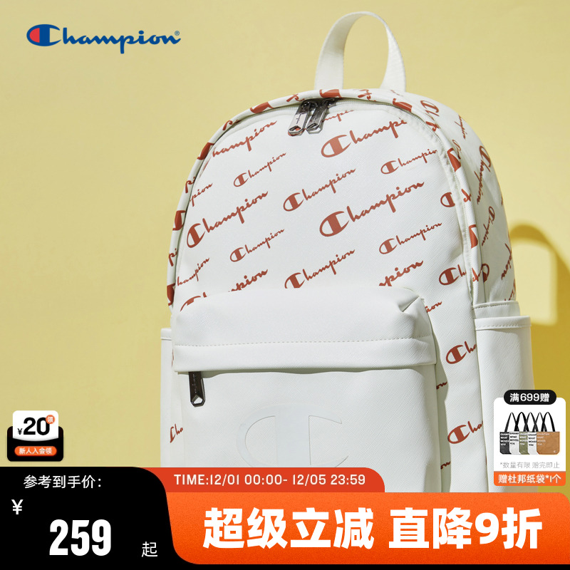 Champion冠军logo美式双肩包男女