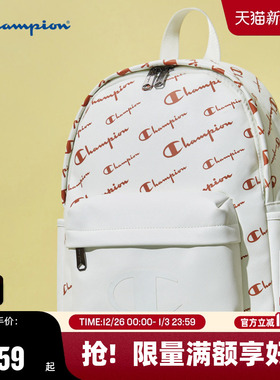 Champion冠军双肩包25秋冬新款女大容量情侣老花时尚背包男书包
