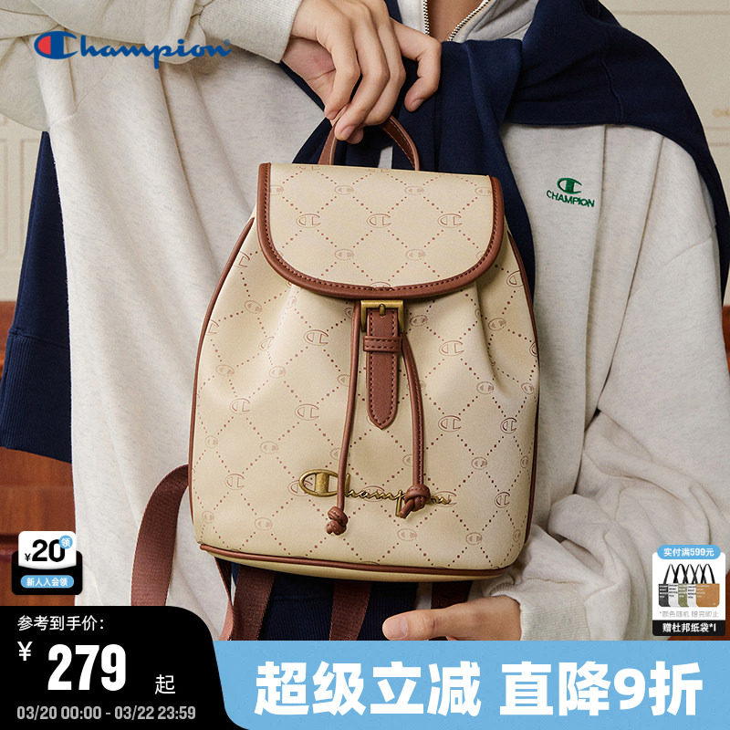 Champion冠军双肩包2026春季新款女轻便小型书包通勤背包男旅行包
