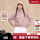 立领按扣秋冬上衣女保暖美式 Champion冠军加绒卫衣女2025冬季 新款