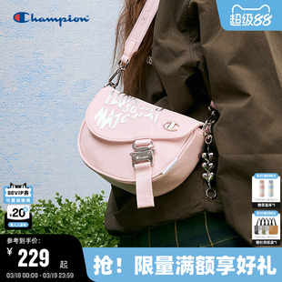 情人节系列Champion冠军2025年春季新款单肩包马鞍包女情侣斜挎包