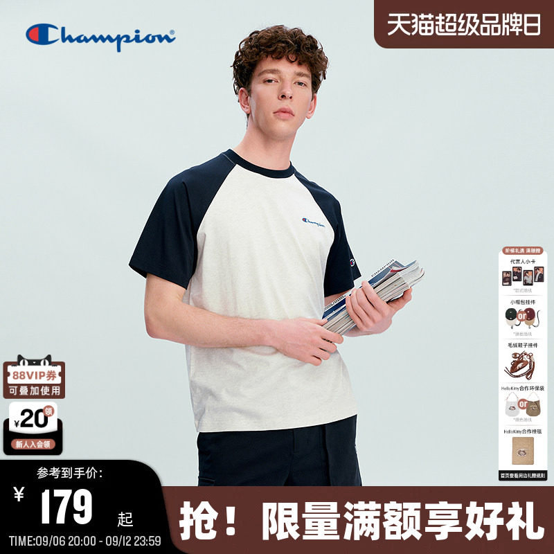 Champion休闲短袖T恤情侣款图片
